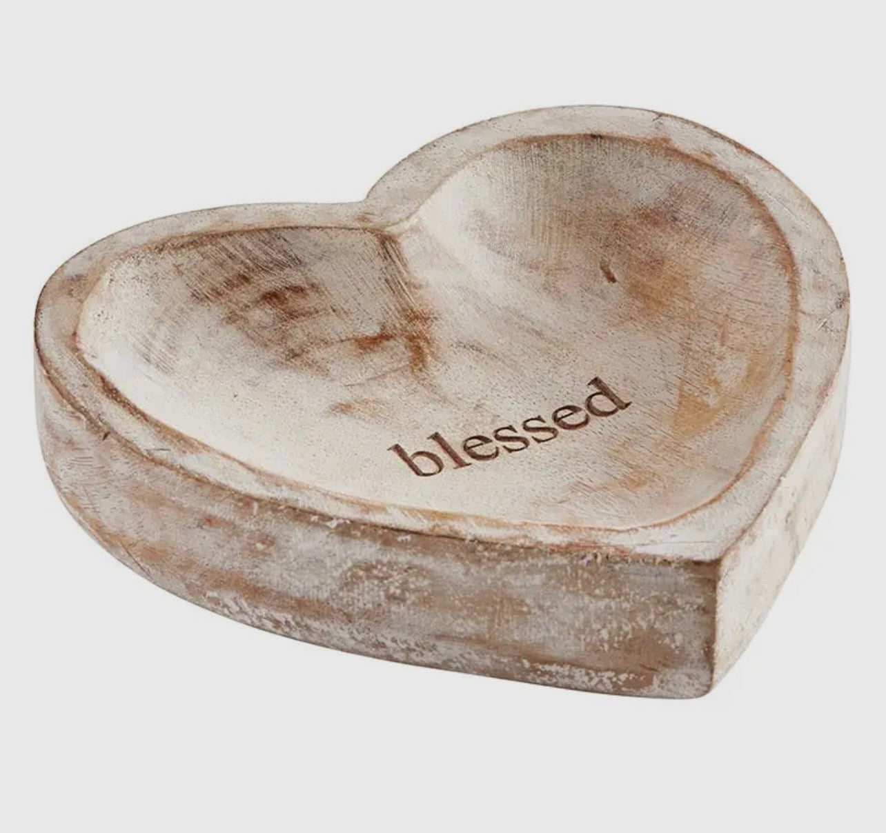 Wood Heart Tray