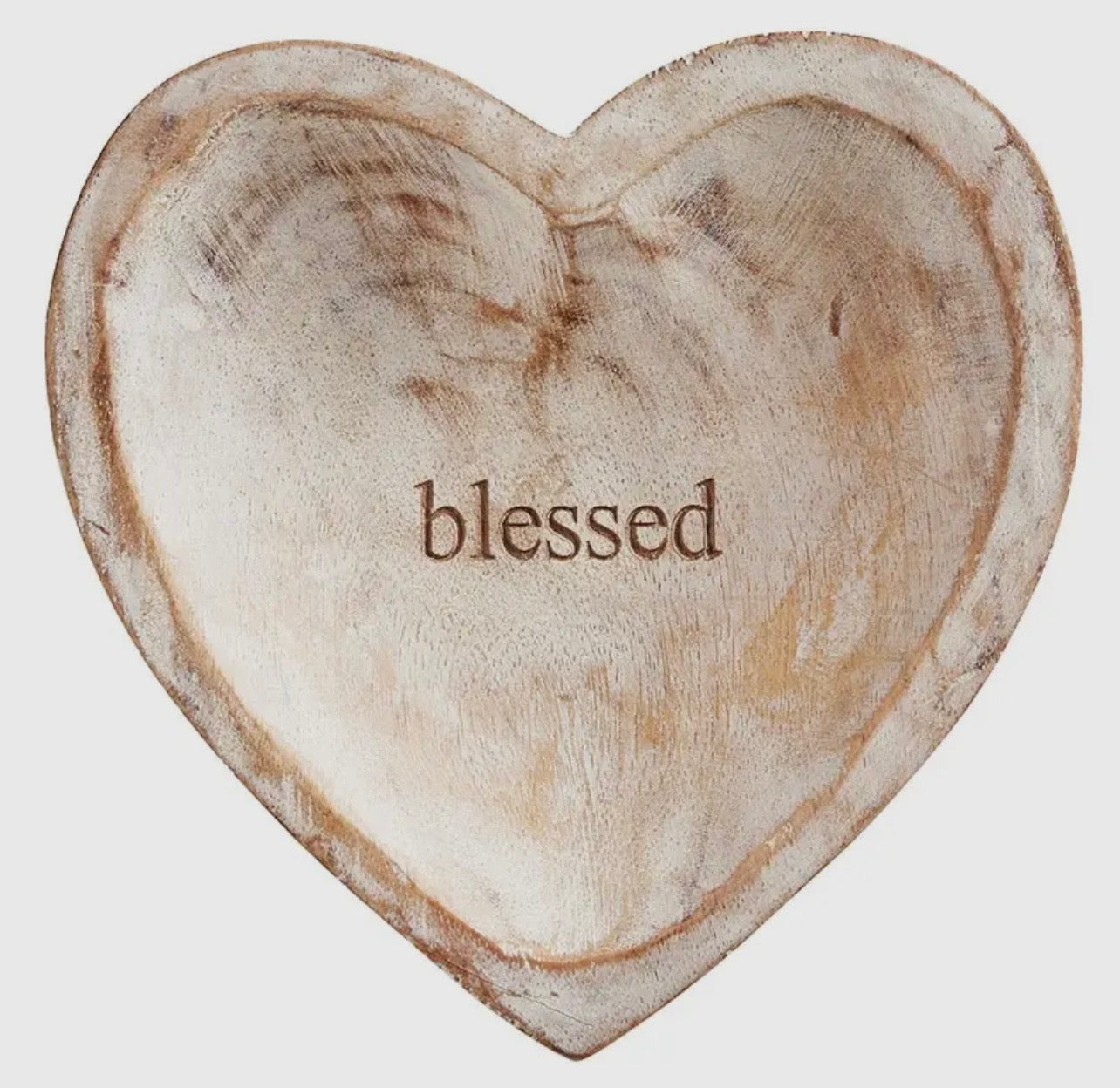 Wood Heart Tray