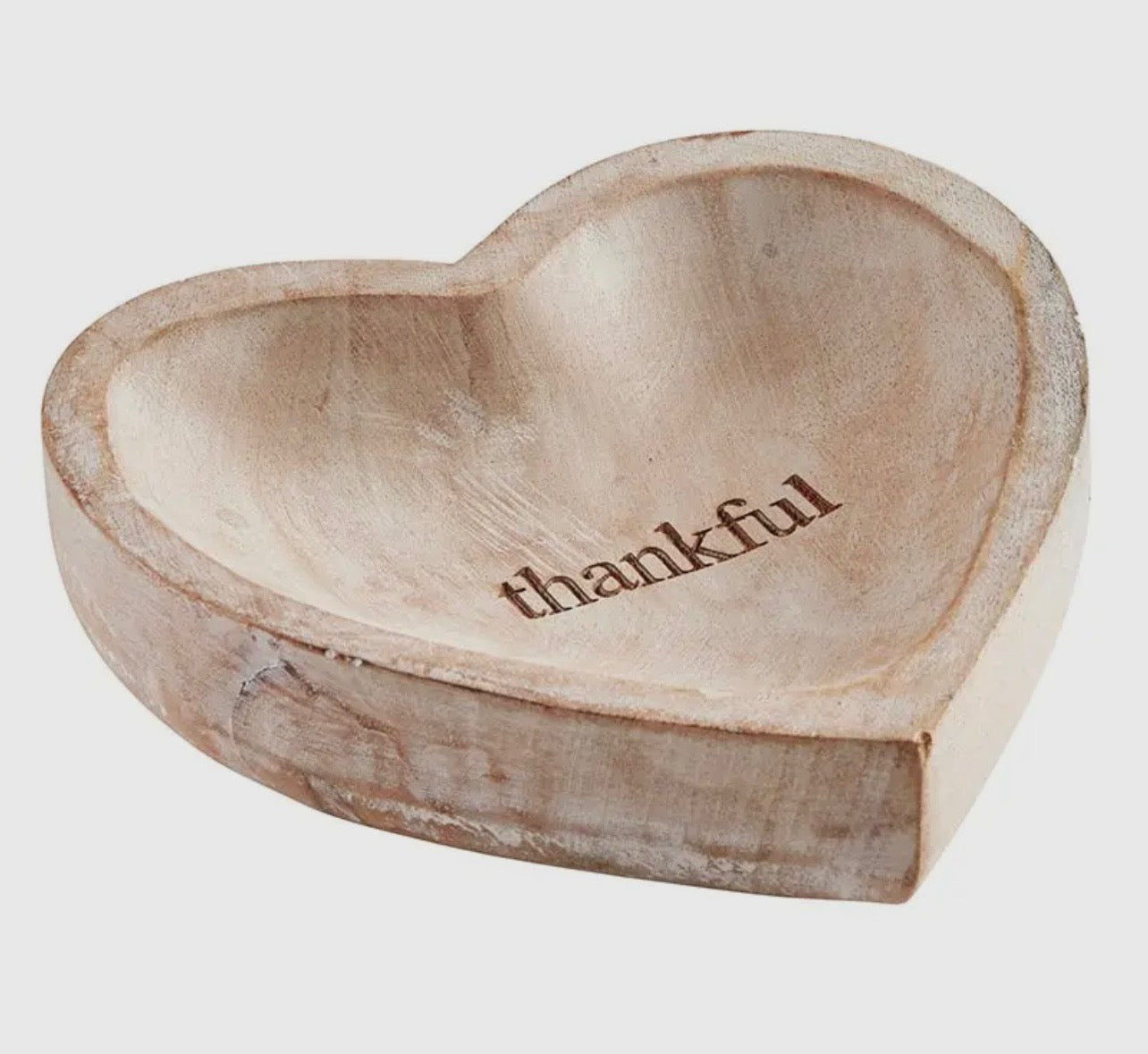 Wood Heart Tray