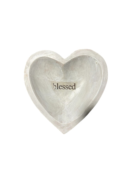 Wood Heart Tray