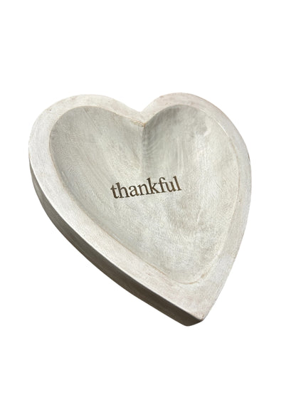 Wood Heart Tray