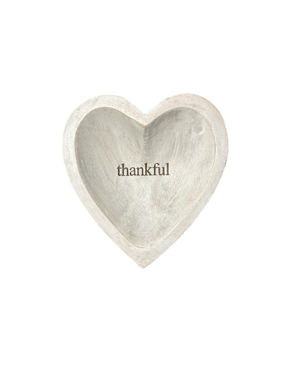 Wood Heart Tray